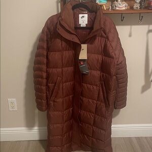 Nike Brown Quilted Coat